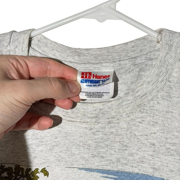 Vintage 1994 N Evans Turkey Hunting Graphic T-Shirt XXL Hanes 50/50 USA Made EUC - Picture 7 of 8